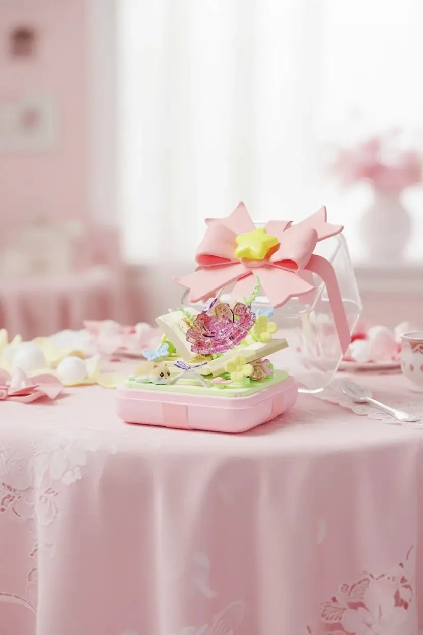 Miniso Lisanslı Yıldız Dilek Yüzüğü Oyun Bloğu – Romantik 14 Cm