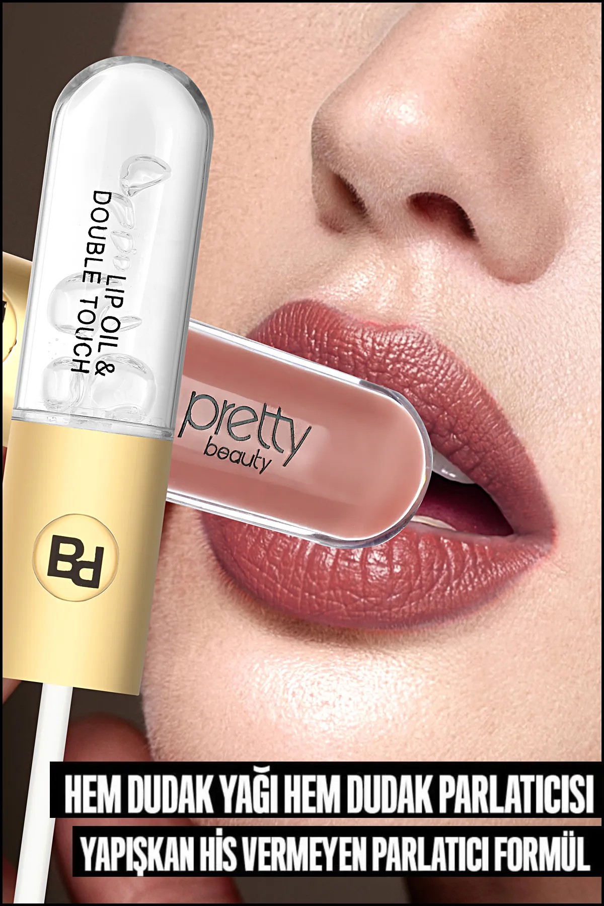 Pretty Beauty Çift Taraflı Mat Ruj & Lip Oil Pb-408A-01