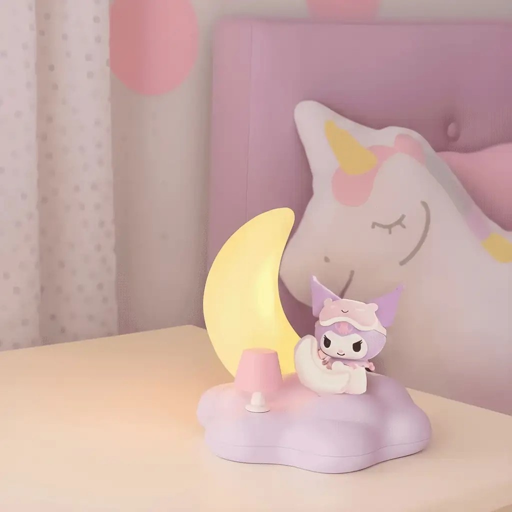 Sanrio Lisanslı Düş Serisi LED Gece Lambası - Kuromi