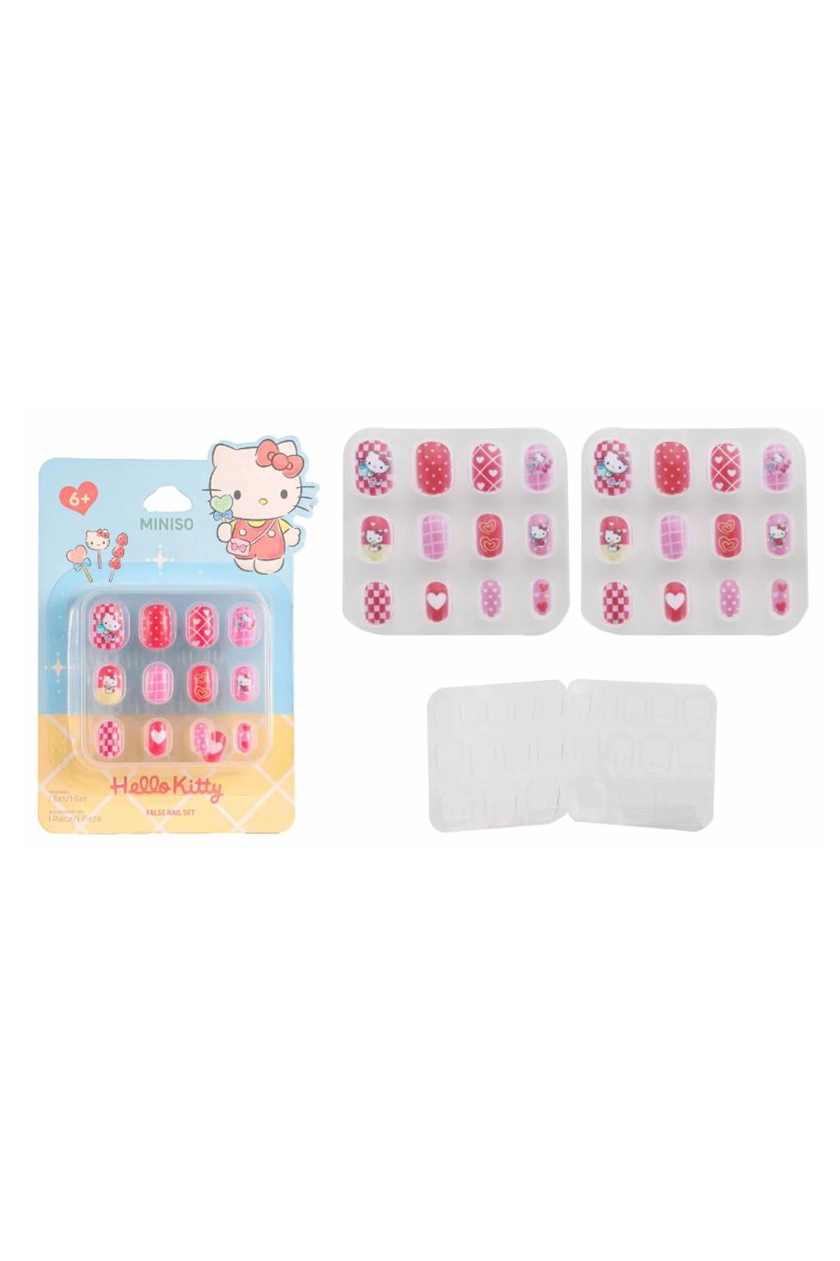 Sanrio Lisanslı Hello Kitty Jöle Yapışkanlı Şeritli Kırmızı