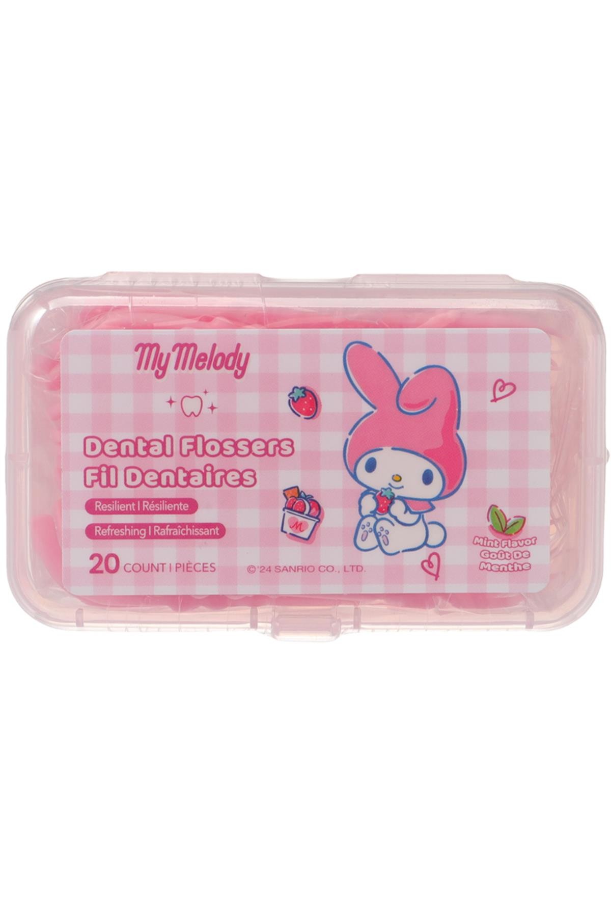 Sanrio Lisanslı Ultra İnce Nane Aromalı Kürdan Tipi Diş İpi (20x3 Adet)