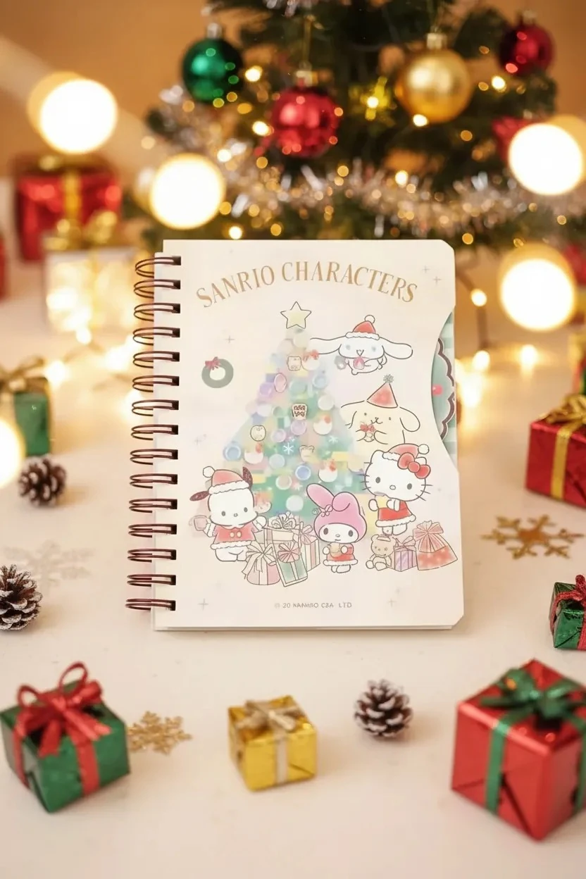 Sanrio Lisanslı Yılbaşı Koleksiyonu A5 Telli Defter (80 Yaprak)