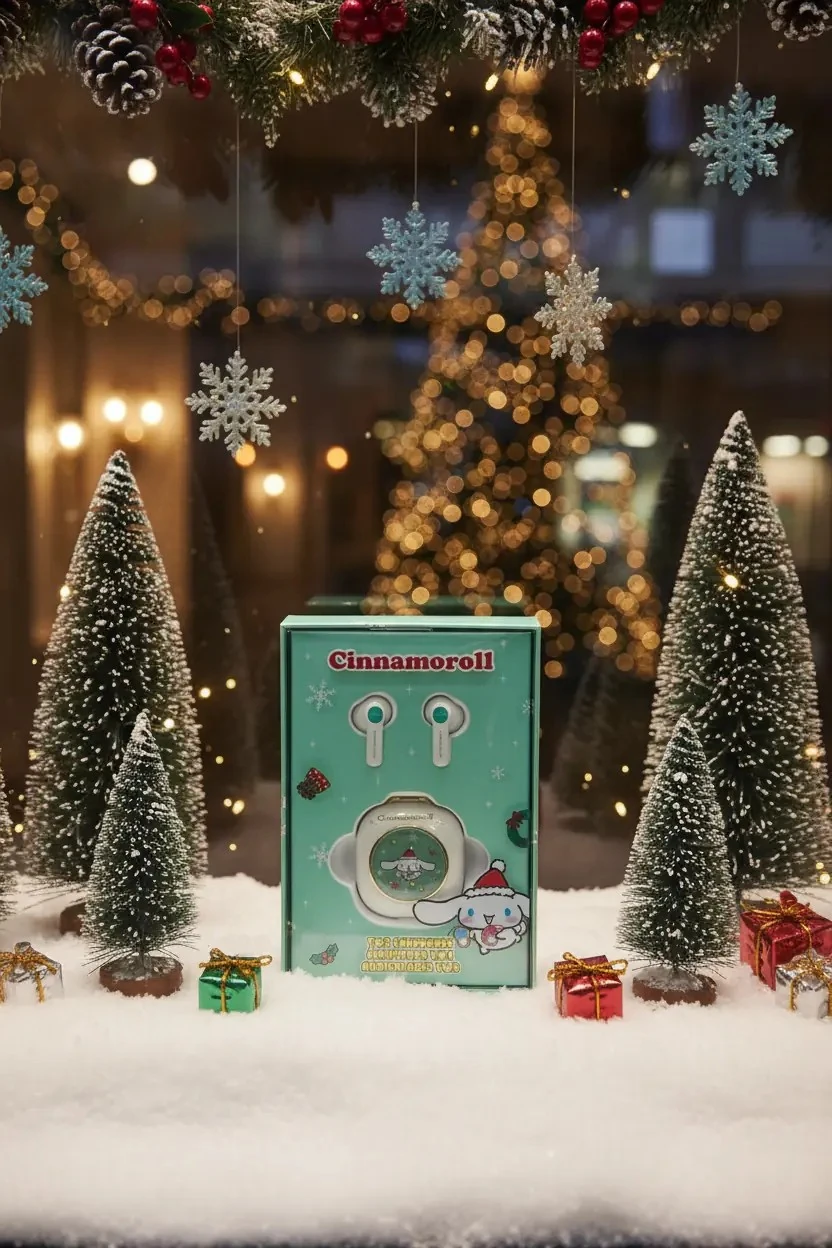 Sanrio Lisanslı Yılbaşı Serisi Cinnamoroll  Bluetooth Kulaklık