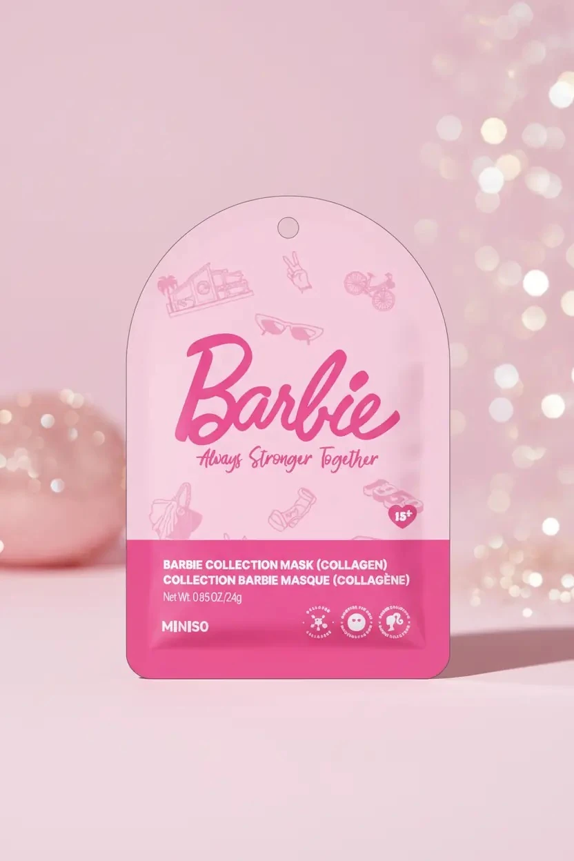 Barbie Lisanslı Peptid İçerikli Kağıt Yüz Maskesi