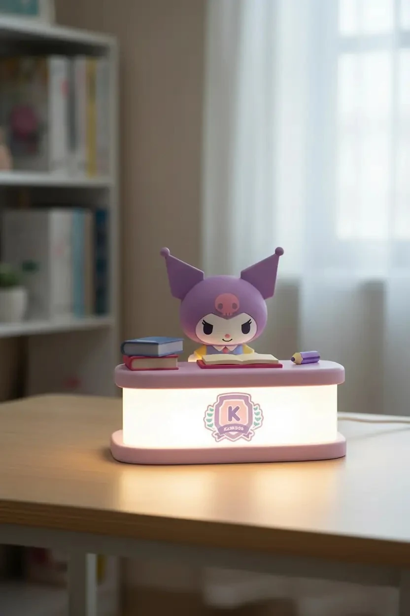 Sanrio Lisanslı Dekoratif Masa Lambası – Kuromi