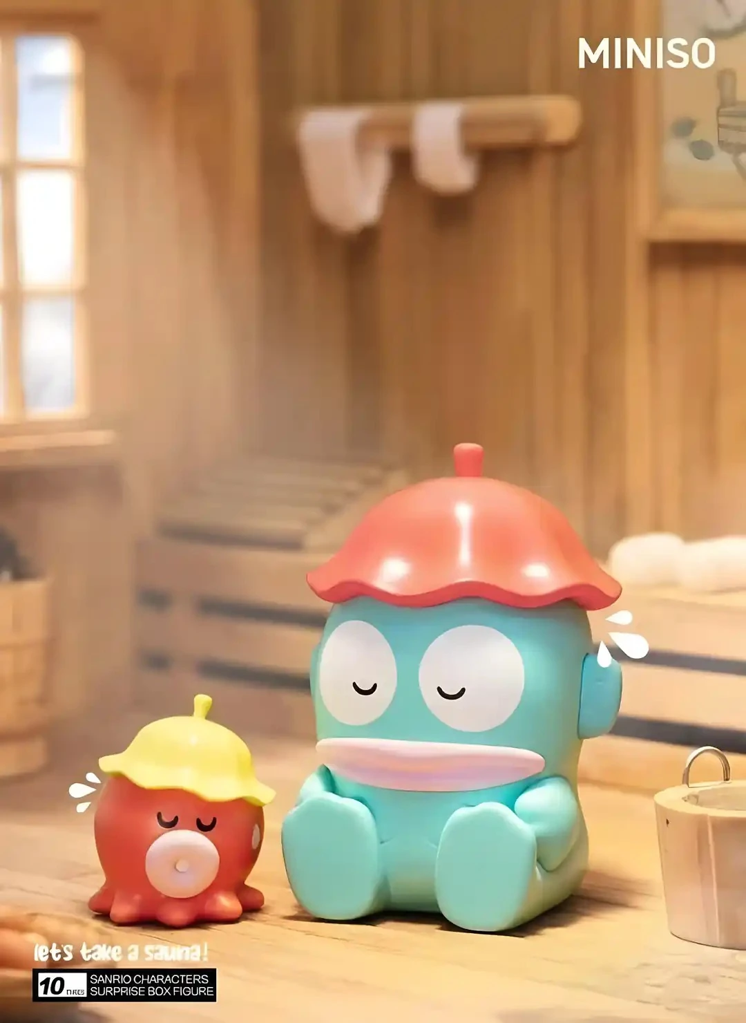 Sanrio Lisanslı Sauna Serisi Sürpriz Figürlü Kutu - Blind Box