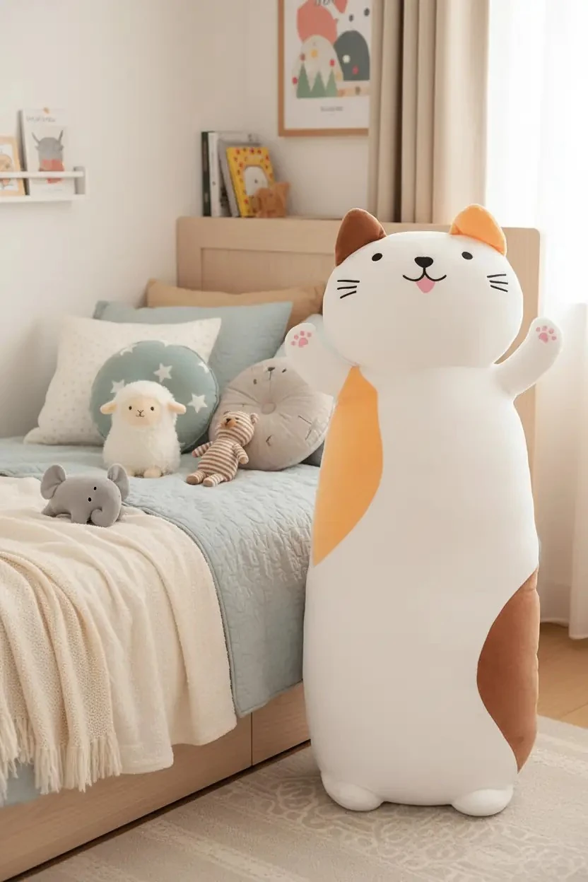 Dev Kedi Peluş Oyuncak 90cm