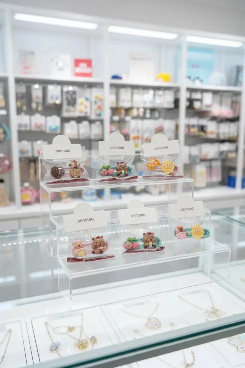 Tekli Kapibara Saç Pensi – Sevimli Figürlü & Güçlü Kavrayan Yan Toka