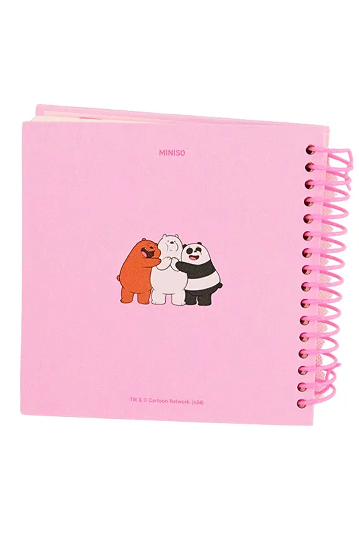 We Bare Bears Lisanslı Ayraçlı Telli Defter 15x15cm