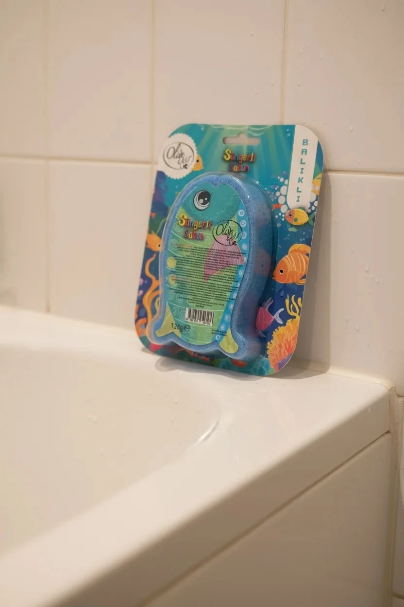 Balık Figürlü Süngerli Sabun