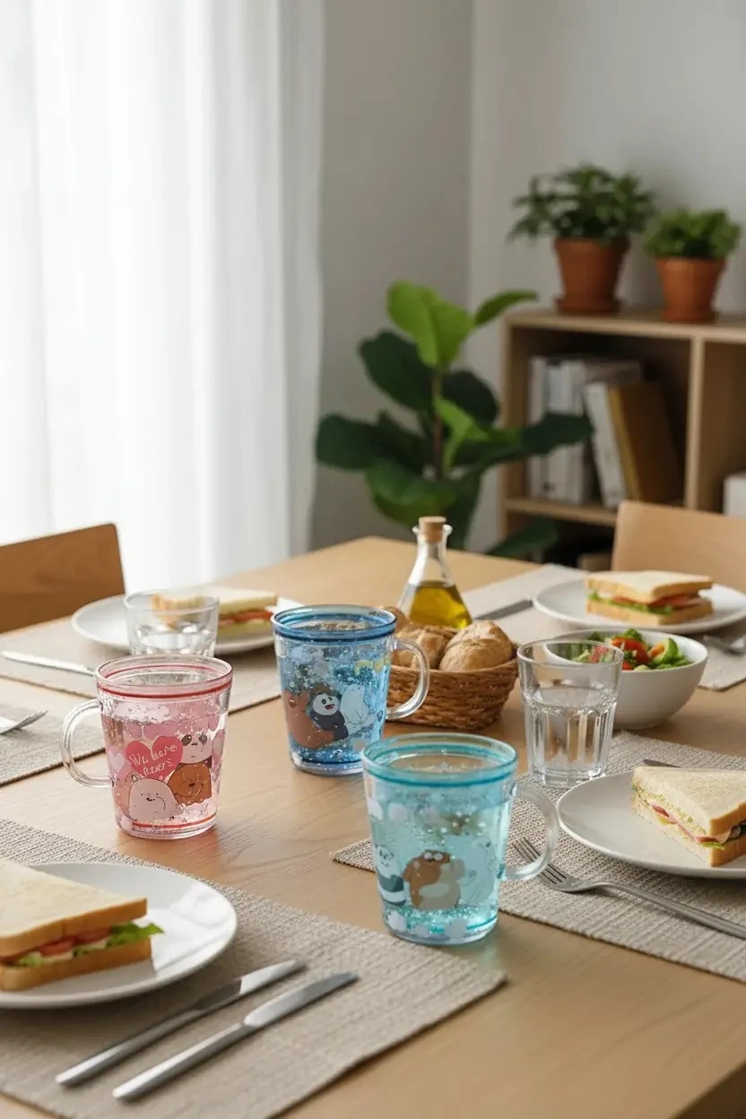 We Bare Bears Plastik Kupa 260Ml