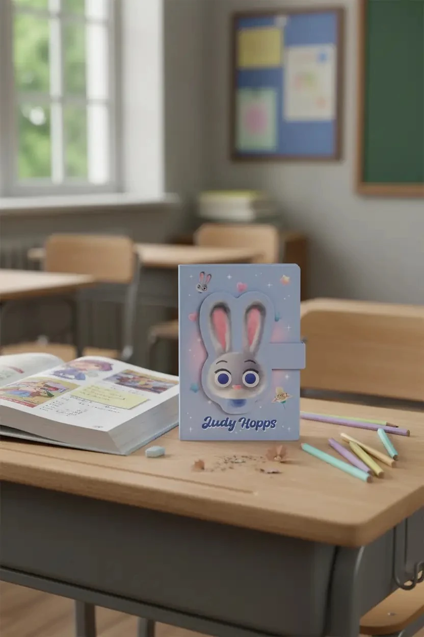 Disney Zootropolis Lisanslı A5 3D Figürlü Manyetik Defter