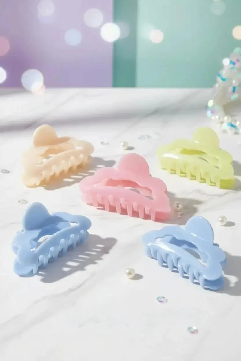 Miniso Lisanslı Renkli Selüloz Asetat Saç Klipsi