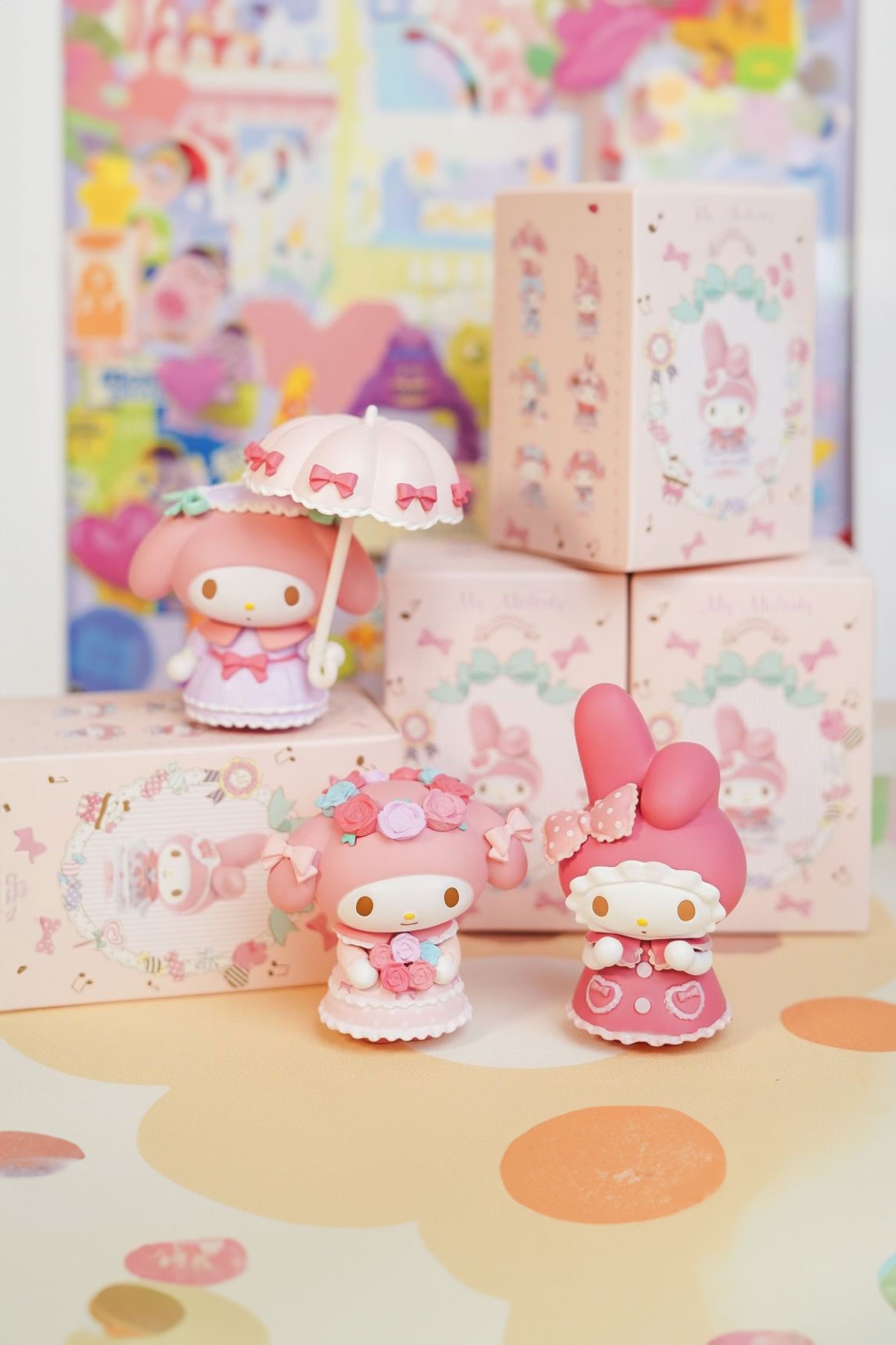 Sanrio Lisanslı My Melody Çay Partisi Serisi Sürpriz Figürlü Kutu Blind Box