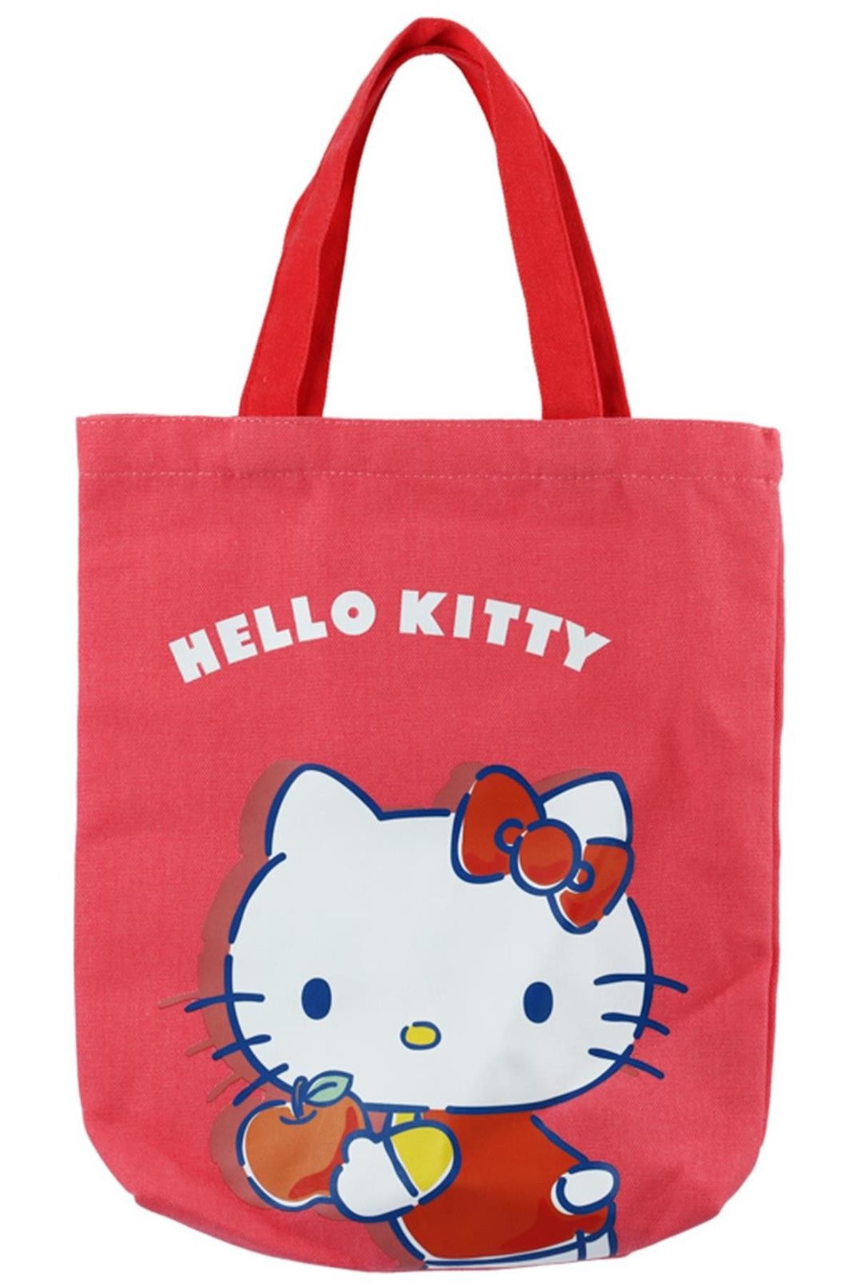 Sanrio Lisanslı Bez Alışveriş Çantası - Hello Kitty