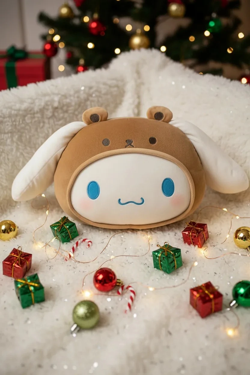 Sanrio Cinnamoroll Lisanslı Baş Şekilli Yastık