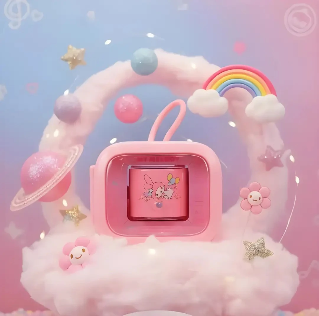 Sanrio Lisanslı My Melody Taşınabilir Metal Kablosuz Hoparlör