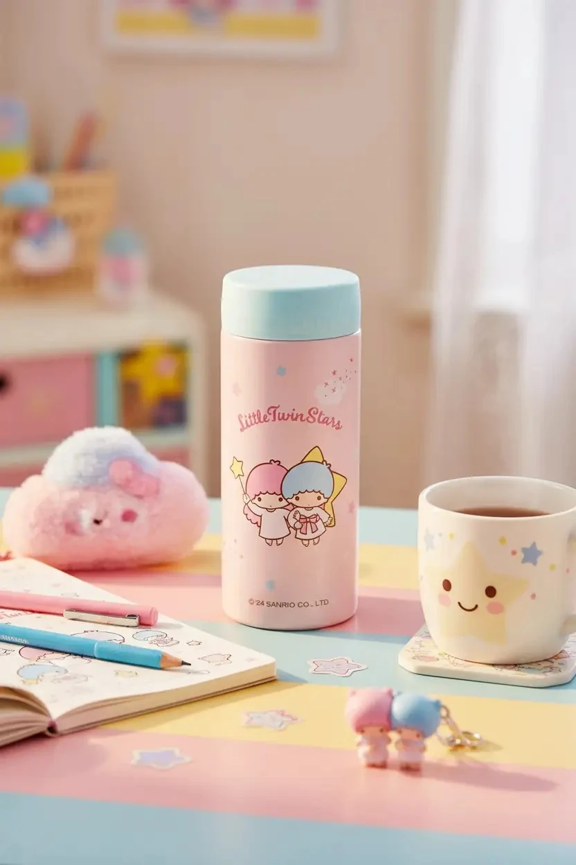 Sanrio Lisanslı Little Twin Stars Termos - 200 ml