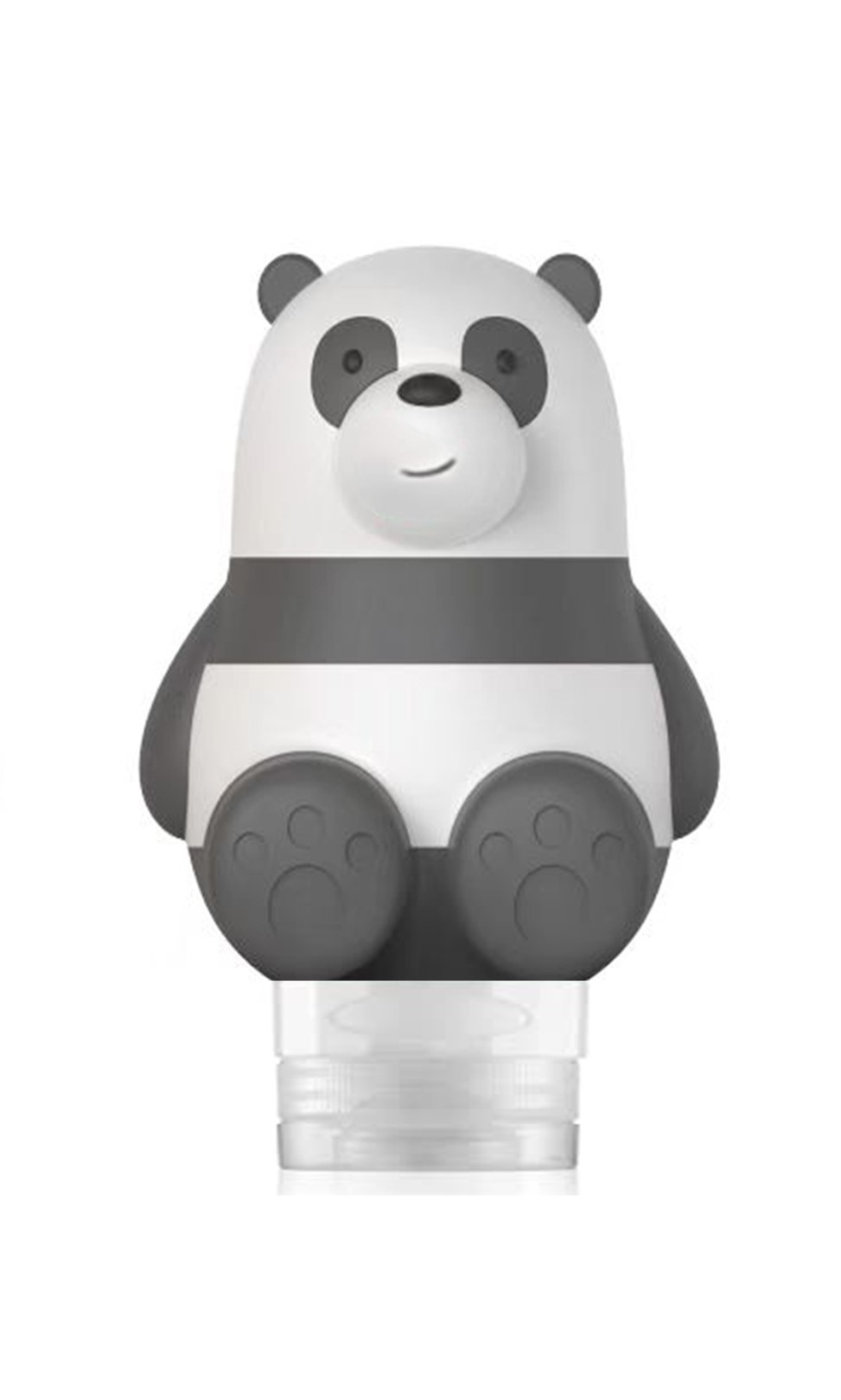 We Bare Bears Lisanslı Figürlü Silikon Seyahat Şişesi - Panda