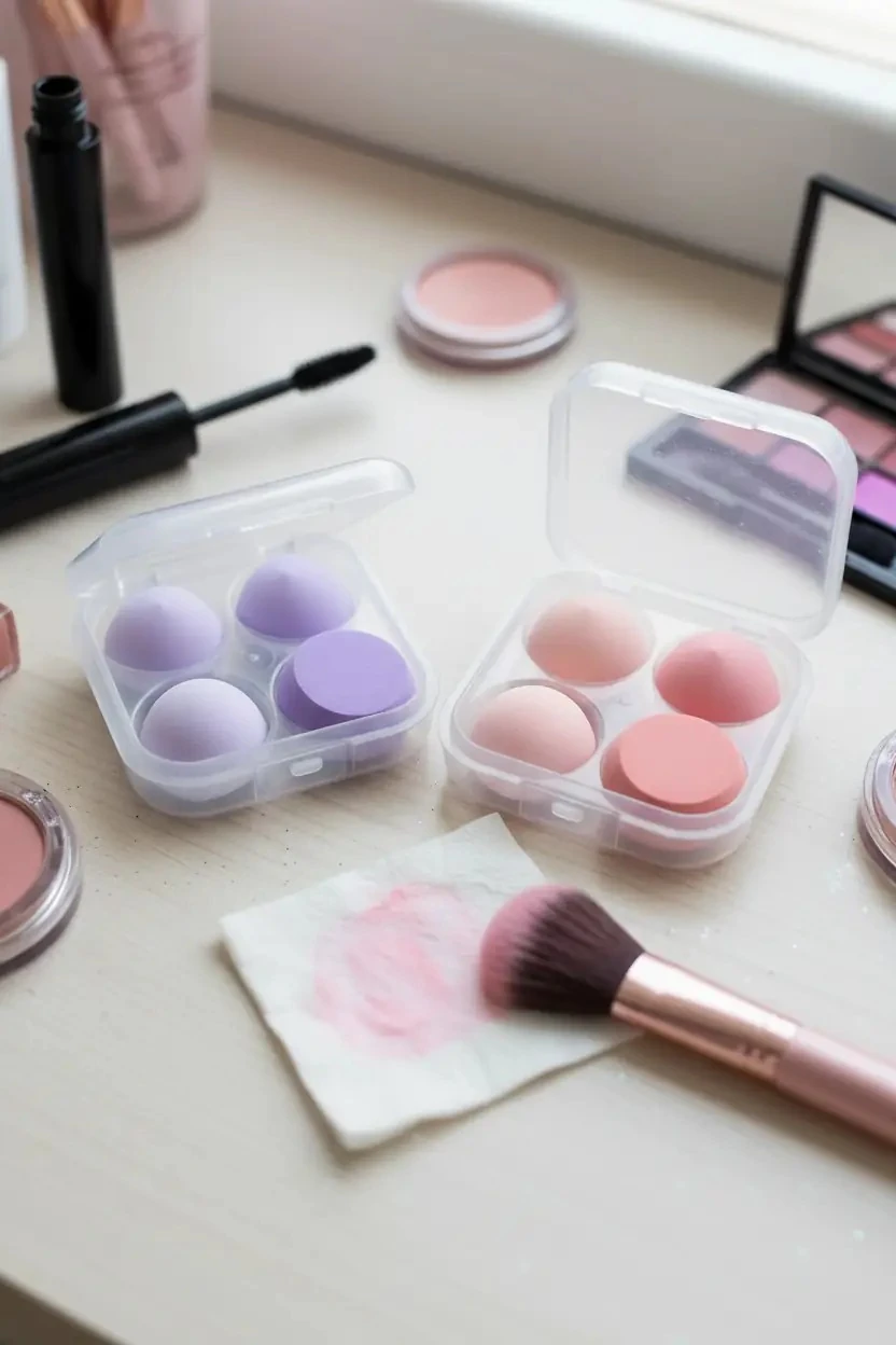 Saklama Kutulu Makyaj Süngeri (4 adet)