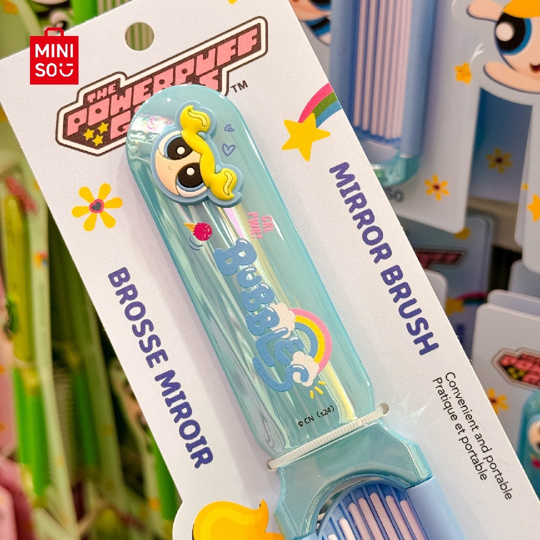 Powerpuff Girls Lisanslı Aynalı Saç Fırçası - Bubbles