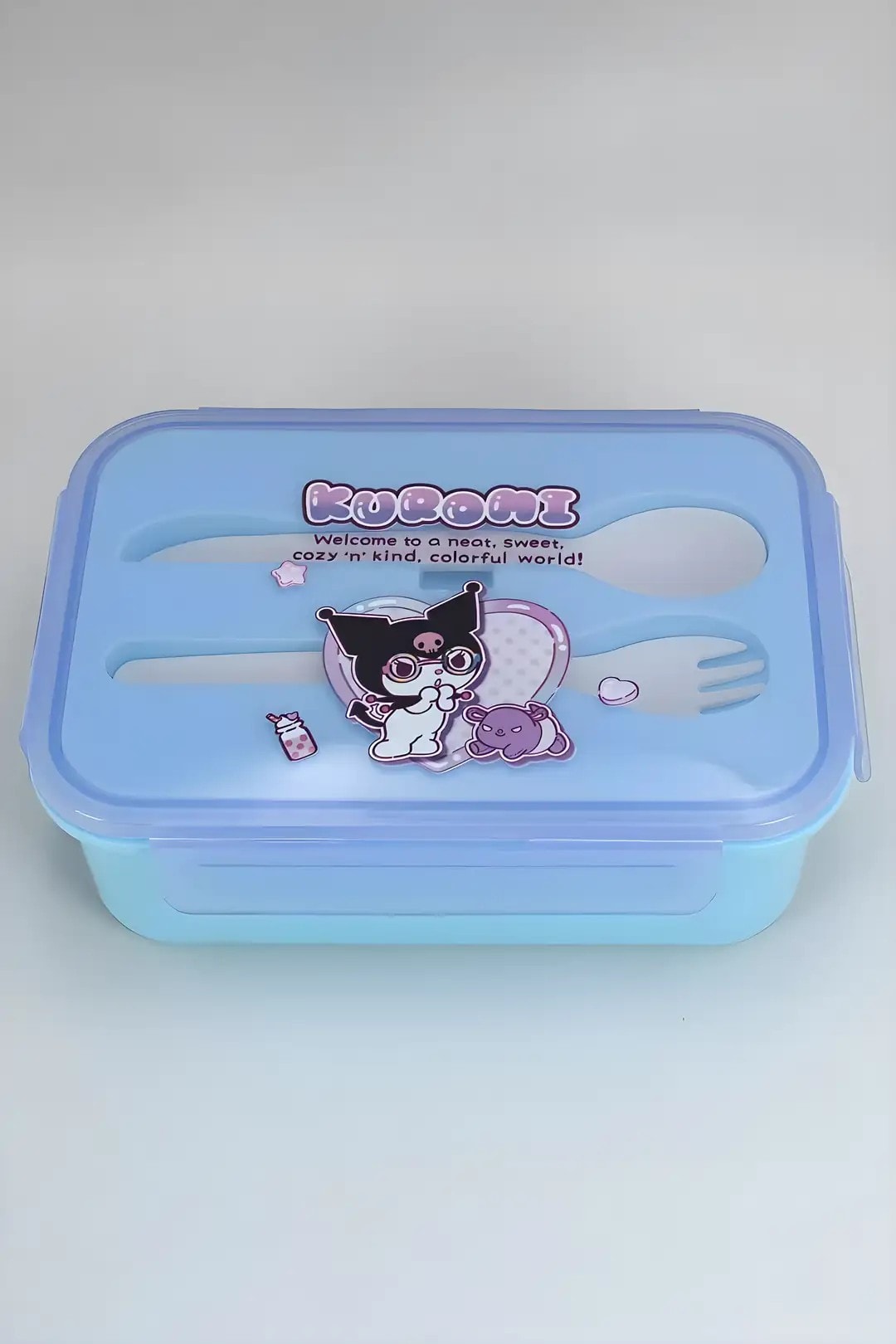 Sanrio Lisanslı Kuromi Tatlı Fabrikası Serisi Öğle Yemeği Kutusu 1200mL