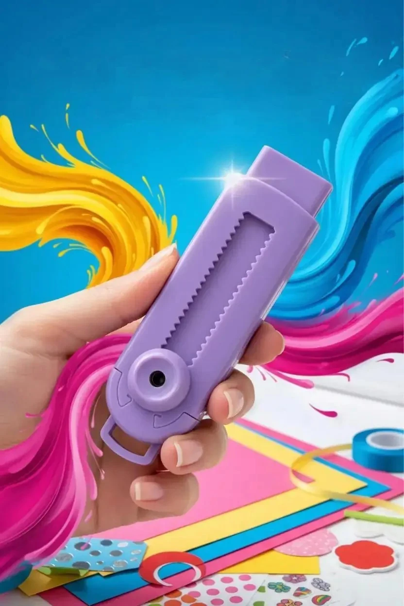 Miniso Lisanslı Basic Serisi Geri Çekilebilir Silgi – Pratik Mekanizmalı Kırtasiye Ürünü