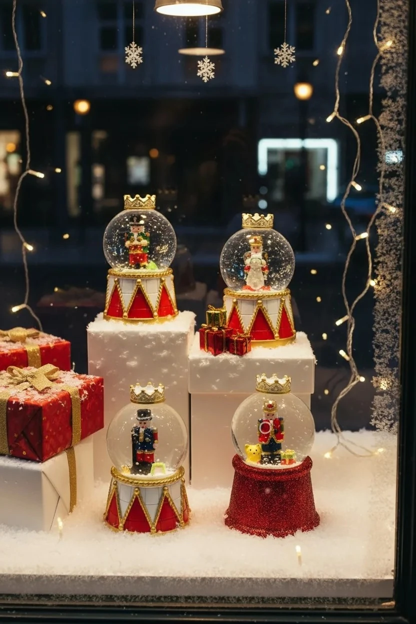 Işıklı Yılbaşı Kar Küresi 8 cm