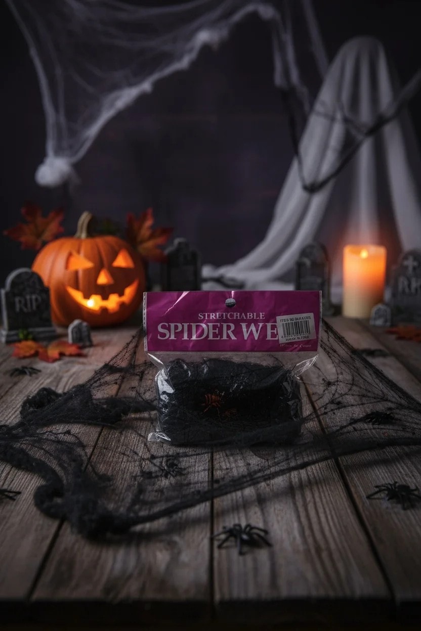 Halloween Örümcek Ağı Siyah