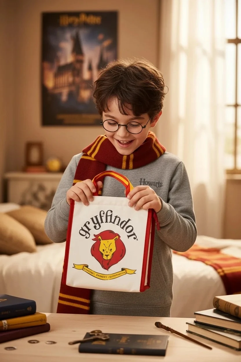 Harry Potter Lisanslı Yiyecek Çantası - Gryffindor