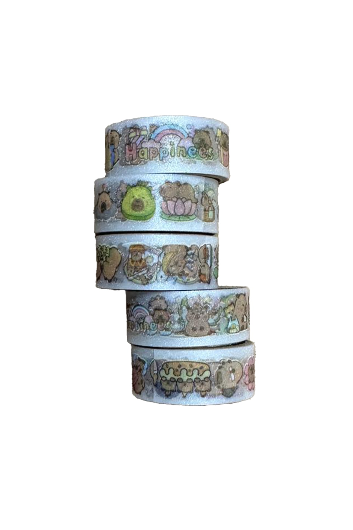 Capybara Figürlü Sticker Seti