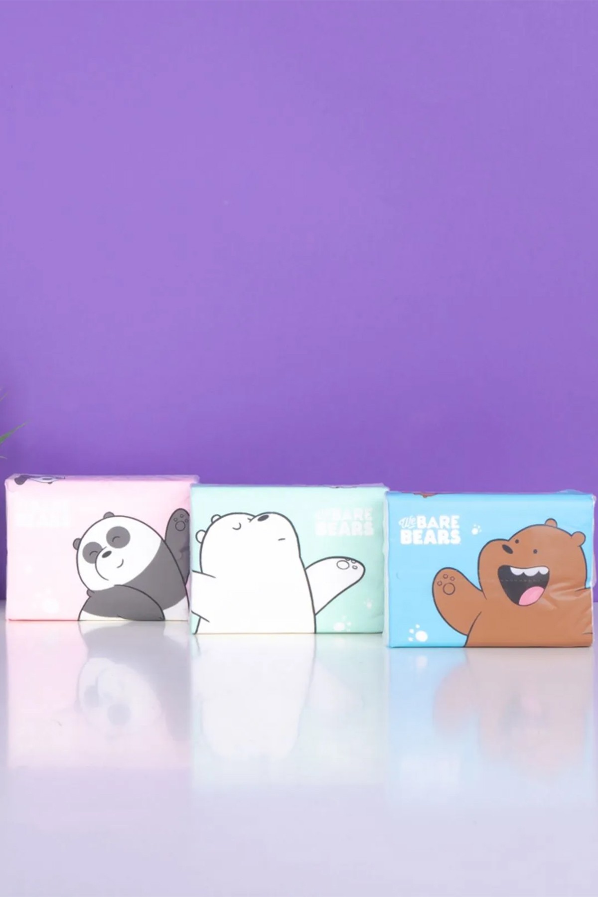 We Bare Bears Lisanslı Kağıt Mendil (3'lü Paket)