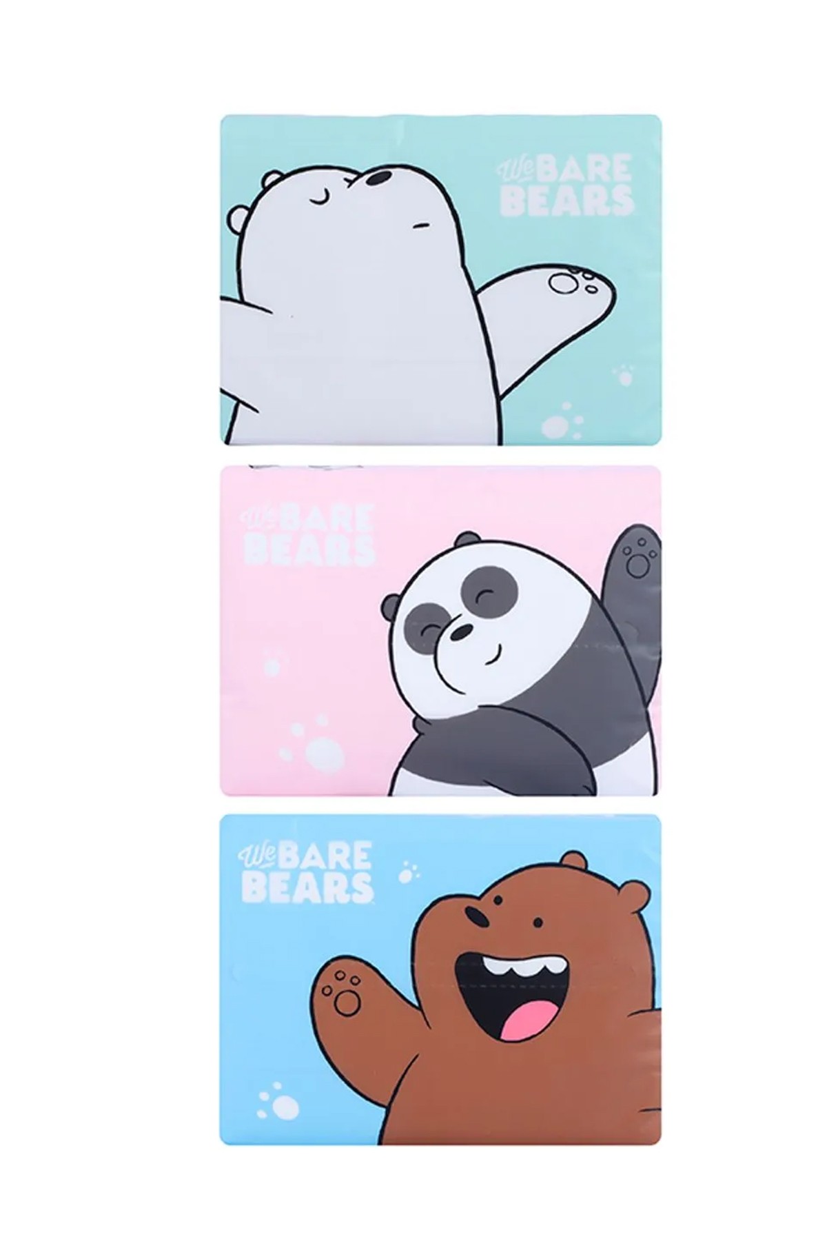 We Bare Bears Lisanslı Kağıt Mendil (3'lü Paket)