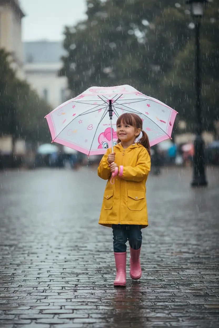 My Little Pony Lisanslı Şeffaf Uzun Saplı Şemsiye - Pinkie Pie