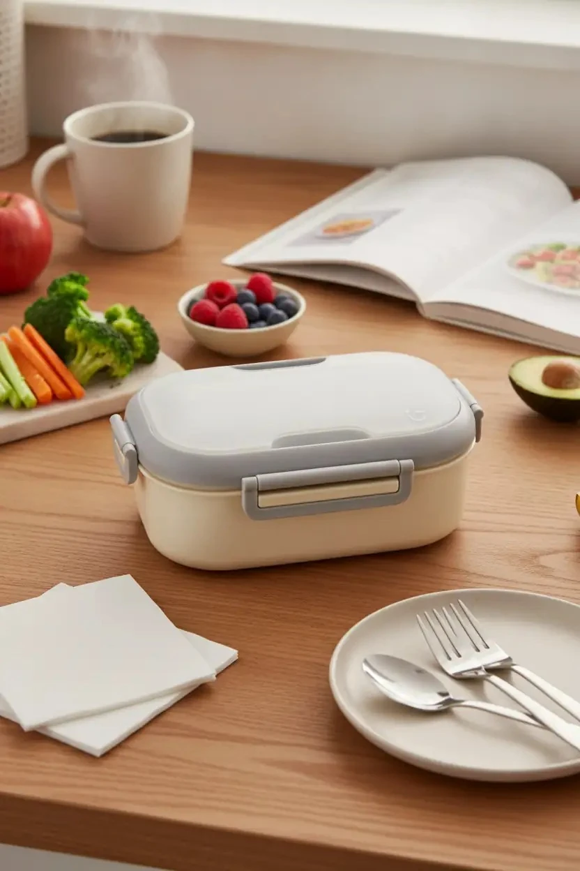 Miniso Lisanslı Oval Tek Katmanlı Yemek Kabı Gri 920 Ml – Çatal Bıçaklı 20,3 Cm