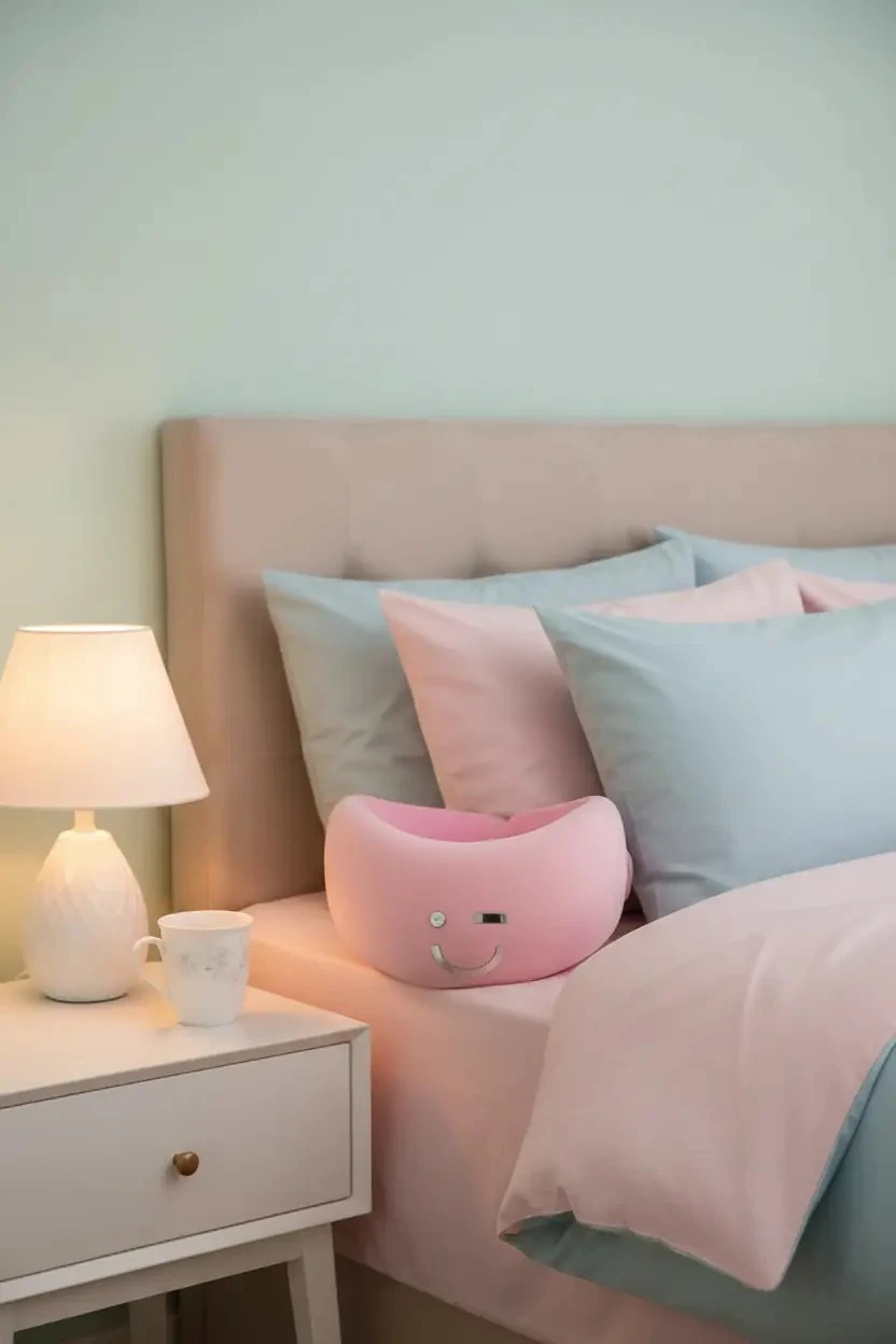 Miniso Lisanslı Hafızalı Köpüklü Ergonomik Boyun Destek Yastığı Pembe – Seyahat Yastığı