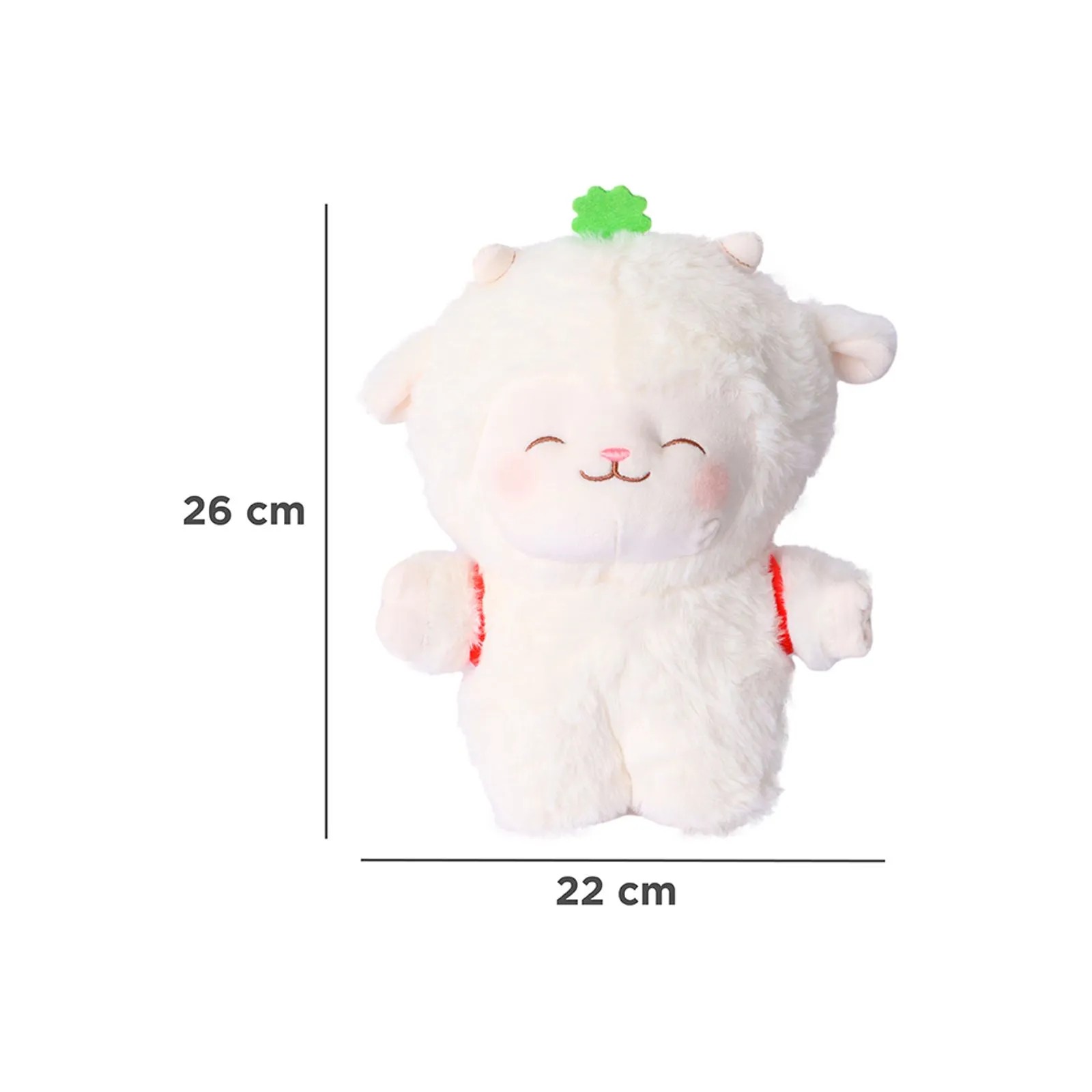 Kuzu Baa 26 cm Sırt Çantalı Kuzu Peluş Oyuncak