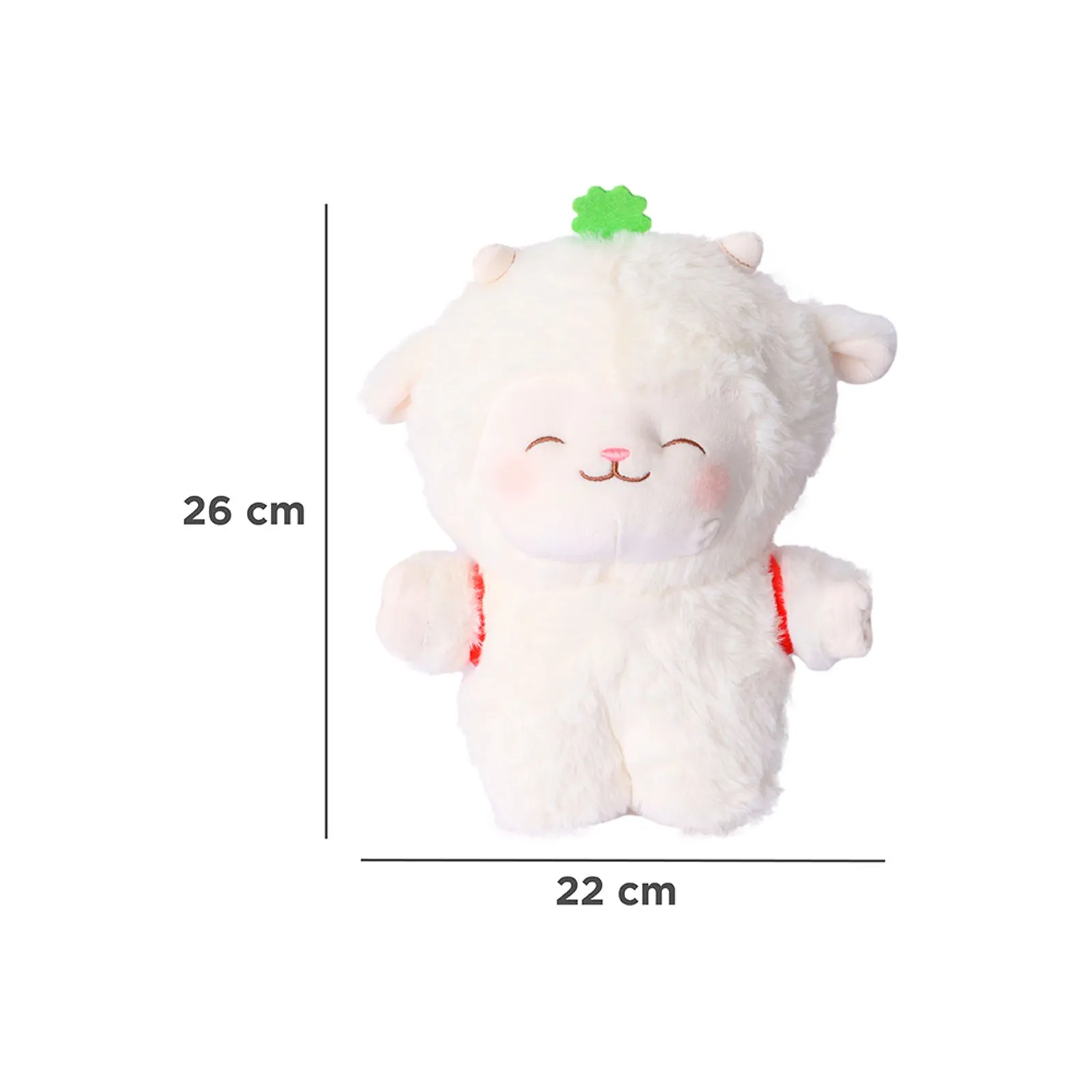 Kuzu Baa 26 Cm Sırt Çantalı Kuzu Peluş Oyuncak (Outlet)