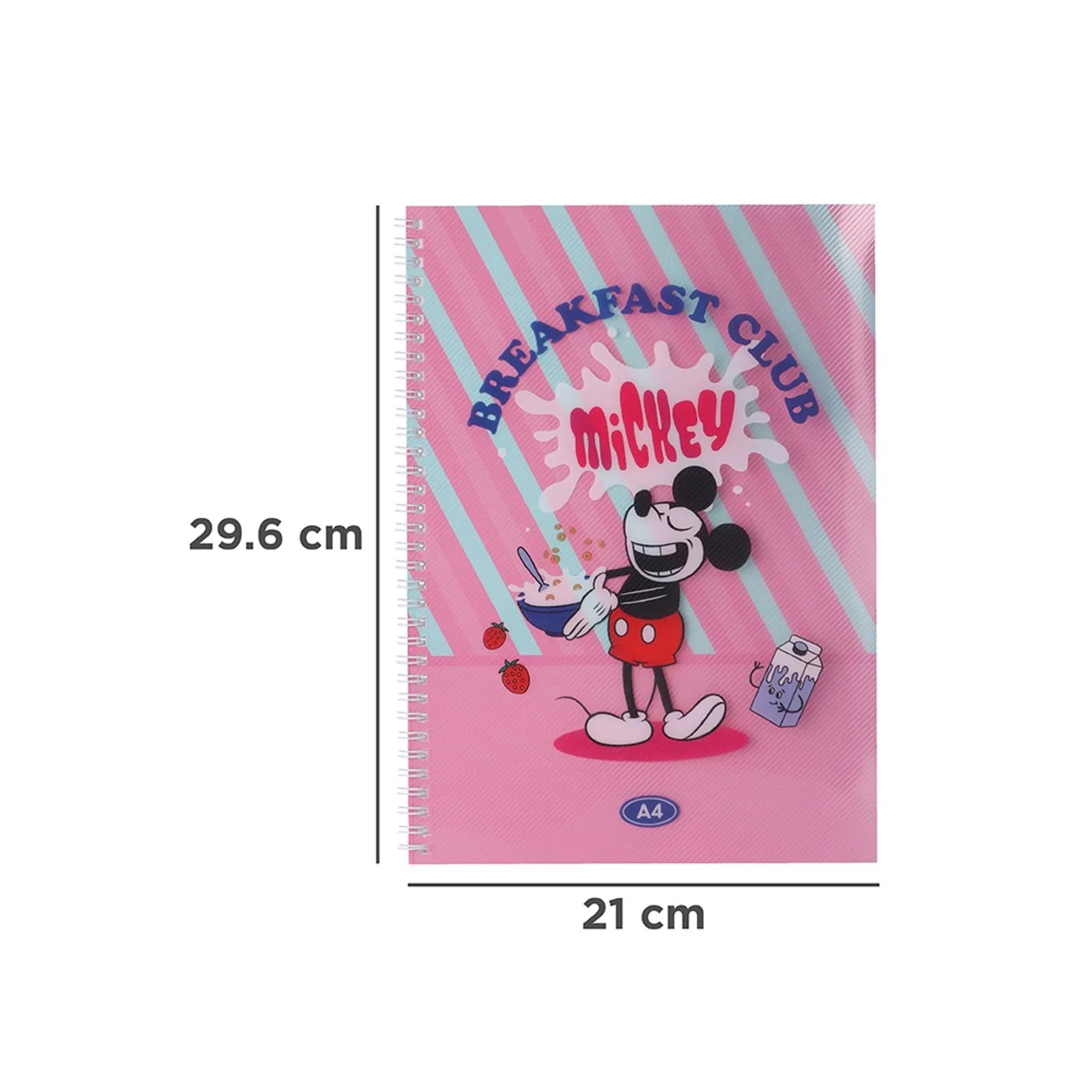 Disney Mickey Mouse Lisanslı Yemek Serisi  A4 PP Telli Not Defteri