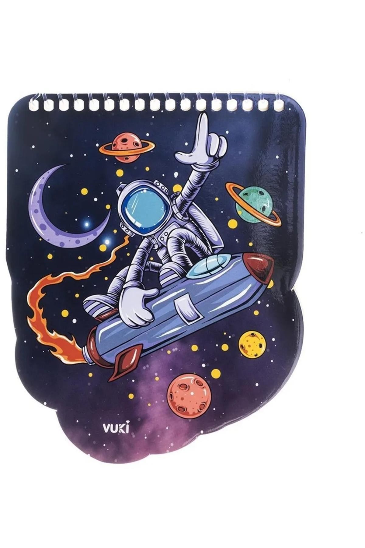 Vuki Şekili Spiralli Defter-Astronot
