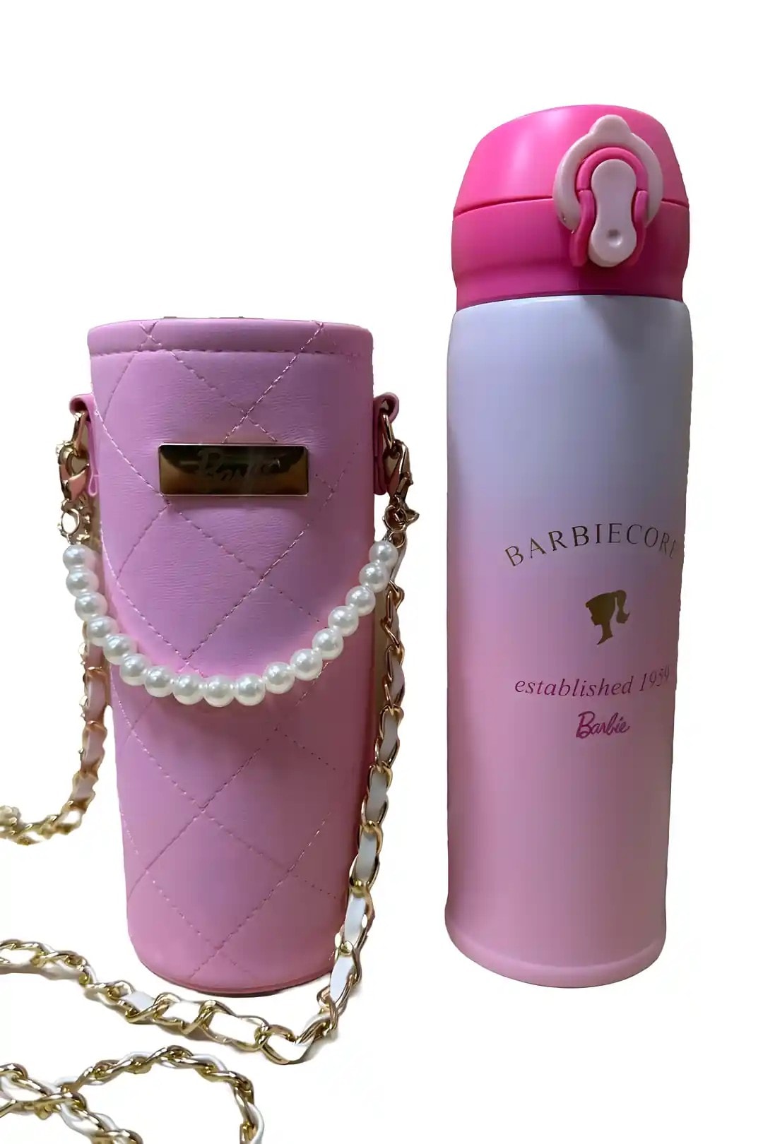 Barbie Lisanslı Çantalı Termos -445ml