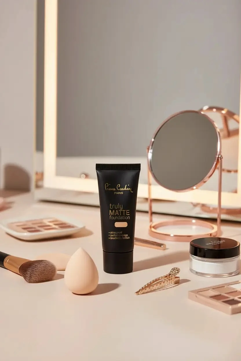 Pierre Cardin Truly Matte Fondöten Beige – Porselen Görünümlü Yüksek Kapatıcı Mat Fondöten