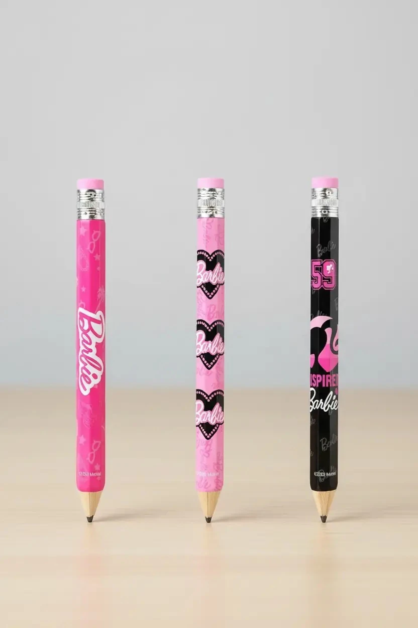 Barbie Lisanslı Büyük Boy Kalem (3 Çeşit)