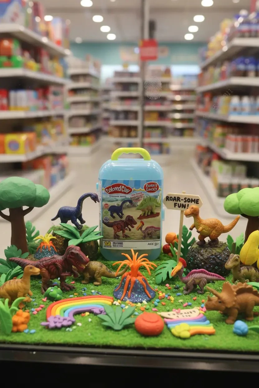 Bavul Modelleme Kili Seti Serisi (12 Renk) (Dinozor)