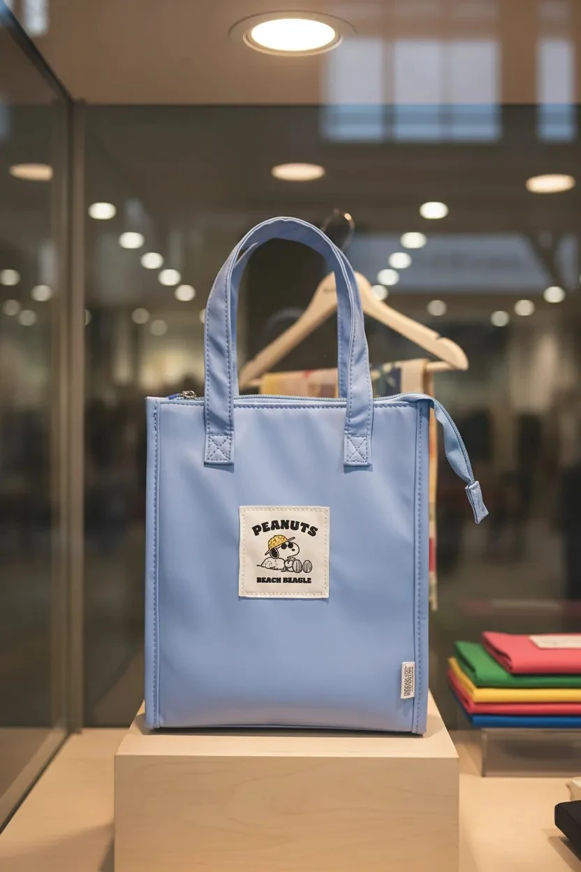 Snoopy Lisanslı Eğlence Serisi Beslenme Çantası (Mavi)