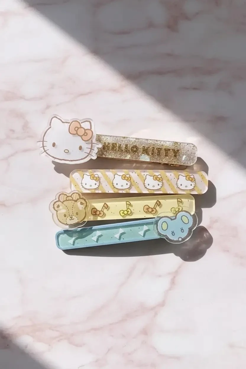 Sanrio Lisanslı Hello Kitty ve Arkadaşları Serisi Saç Klipsi