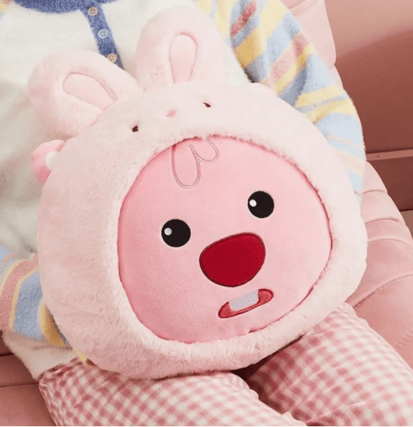 Zanmang Loopy Lisanslı Kostümlü Peluş Yastık (40cm) - Tavşan