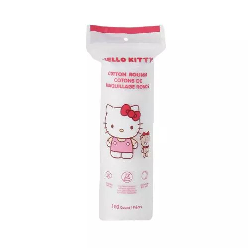 Sanrio Lisanslı Hello Kitty Yuvarlak Makyaj Temizleme Pamuğu