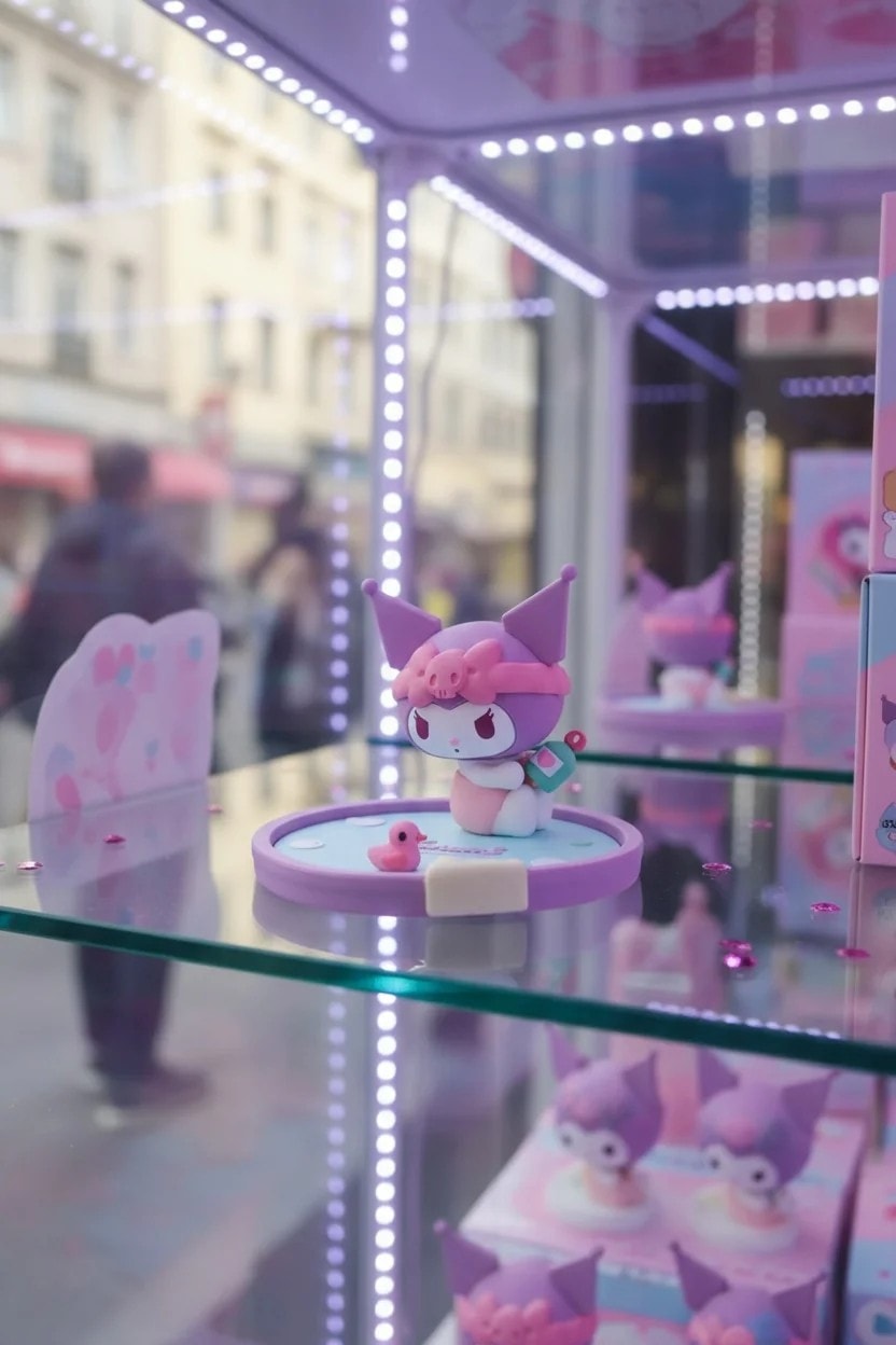 Sanrio Lisanslı Banyo Serisi Masa Üstü Telefon Tutucu - Kuromi