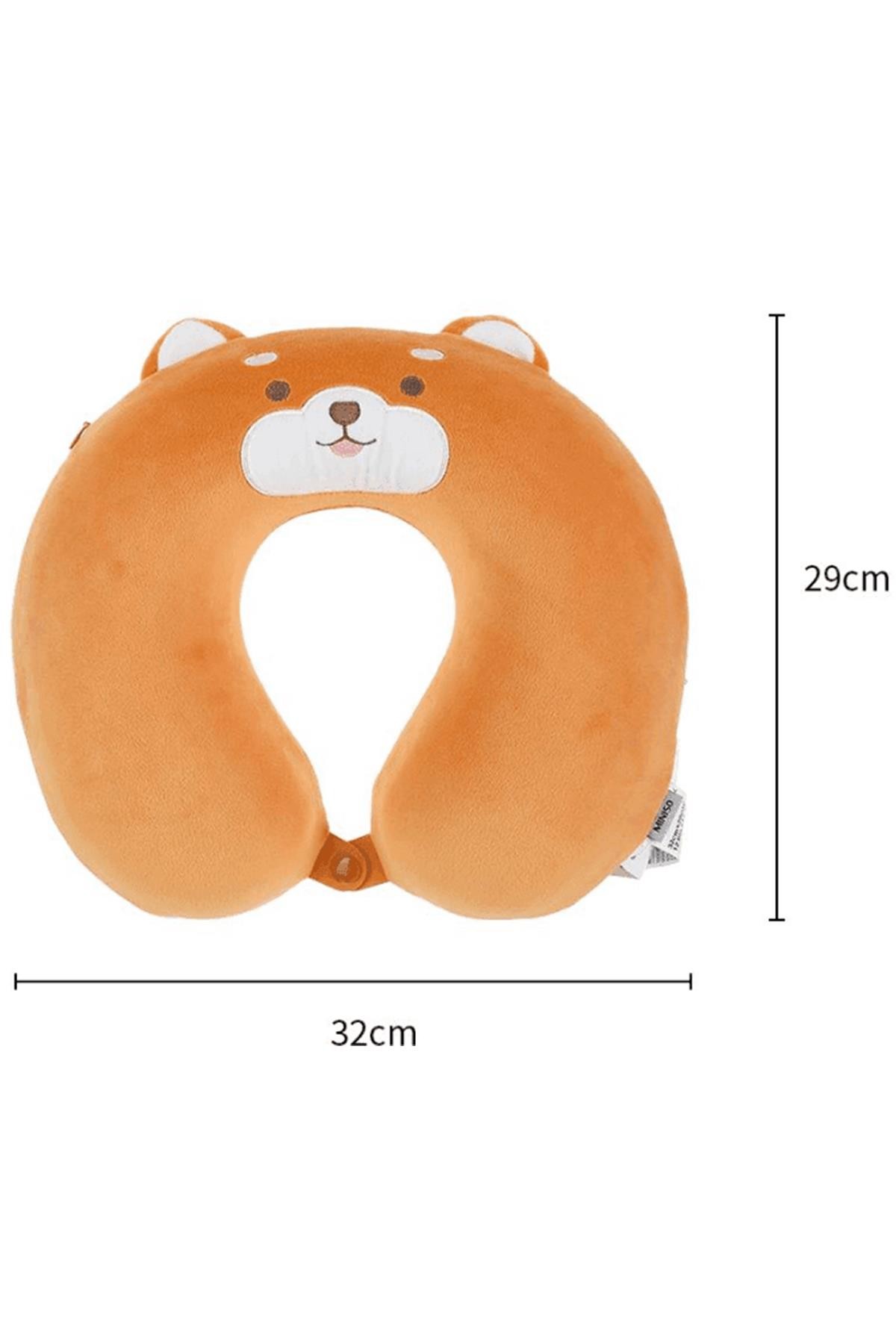 Shiba Inu Serisi Memory Boyun Yastığı,Seyahat Yastığı 32 Cm